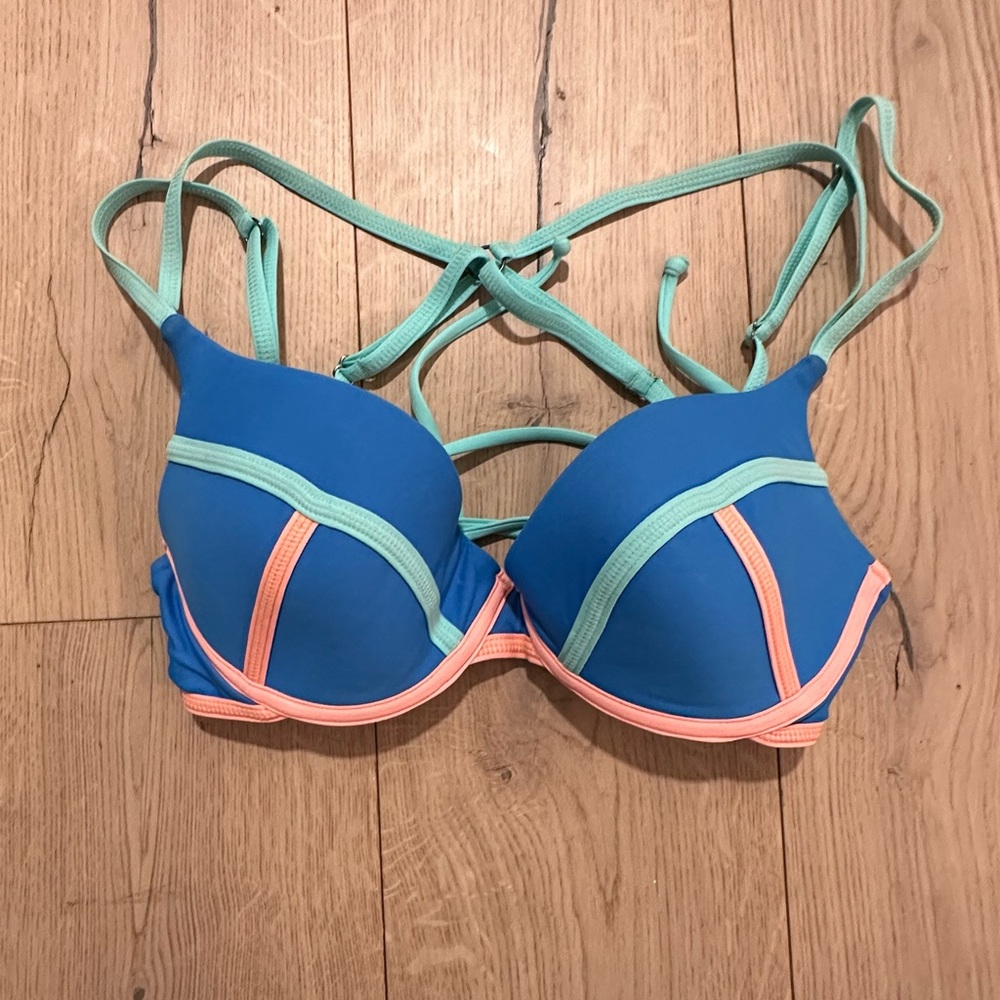 Maaji Cerulean Bauhaus Bralette Bikini Top